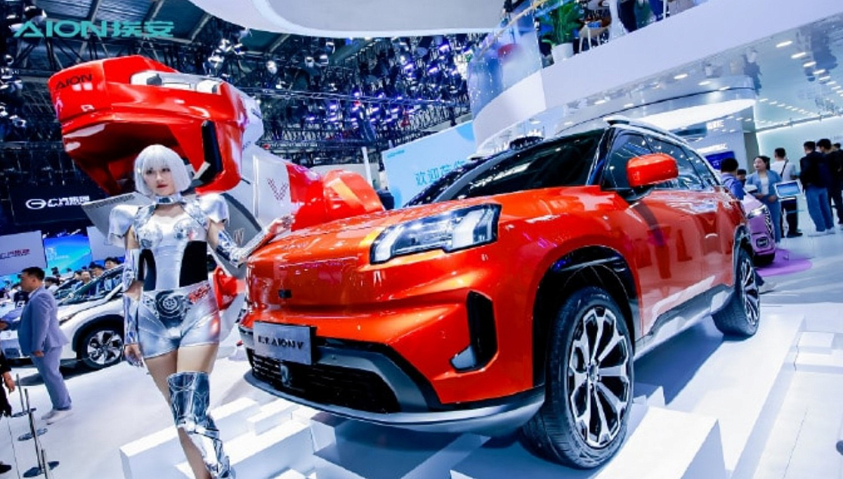Компания GAC представила новое поколение Aion V на Пекинском автосалоне
